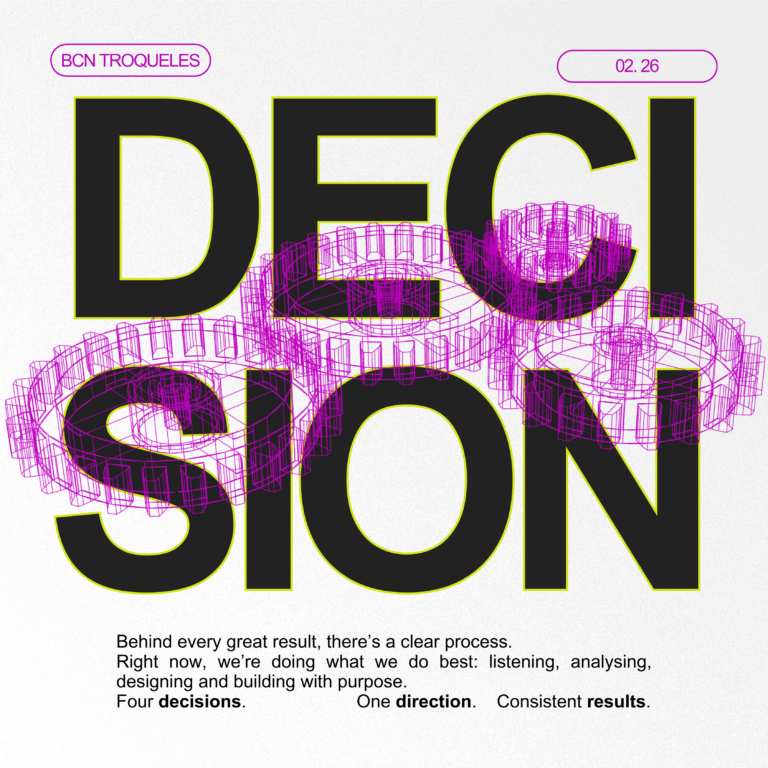 ⚙️ Nuestro proceso, en 4 decisiones ⚙️